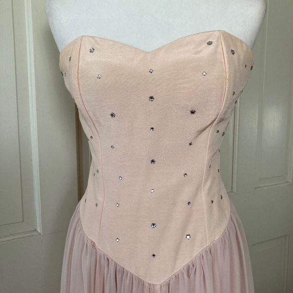 Positively Ellyn Vintage Strapless Evening Gown  SZ 7/8 - Picture 3 of 12